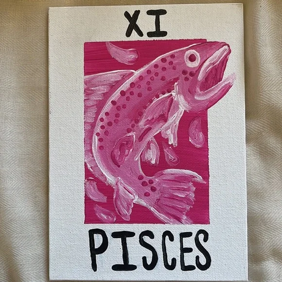 Pisces Tarot Card Painting - Picture 5 of 9
